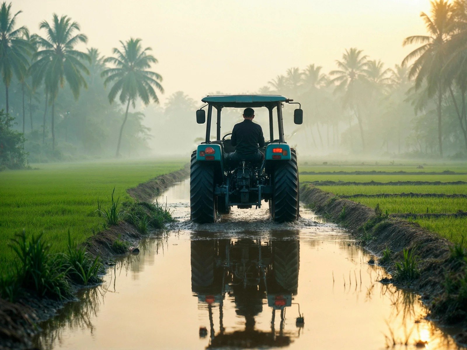 Farmer in field
